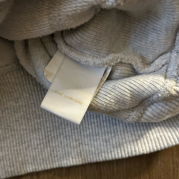 Aime Leon Dore | Logo Hoodie in Light Grey Heather (Small) - Picture 5 of 12